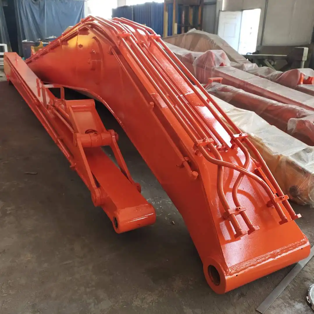 What is the difference between high reach demolition arm and standard boom?